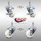 Service Caster 3 Inch SS Nylon Wheel Swivel 10mm Threaded Stem Caster Brakes SCC, 2PK SCC-SSTS20S314-NYS-M1015-2-TLB-2 - alternate 1